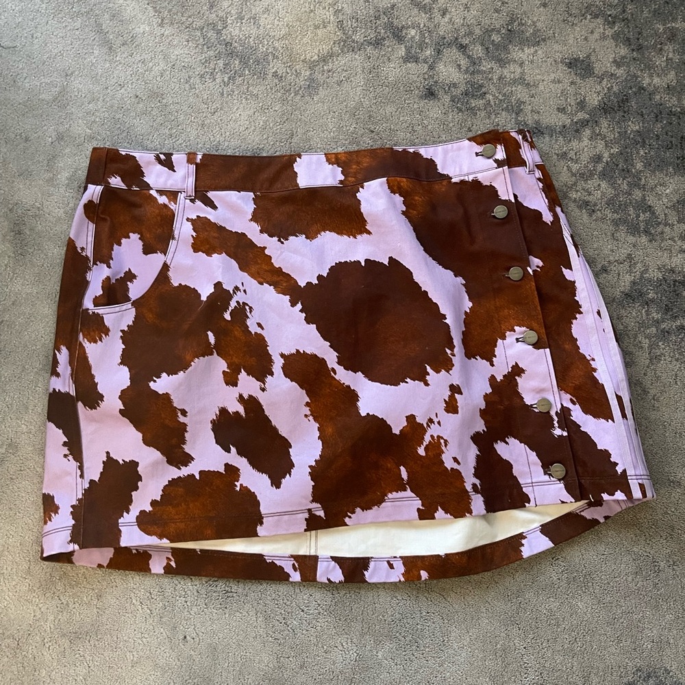 Adidas IVY Park Cow Print Skirt